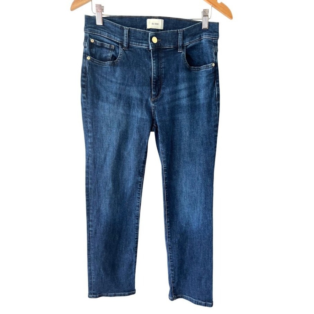DL1961 Mara Straight Women 30 Mid Rise Instasculpt Ankle Jeans India Ink 13180